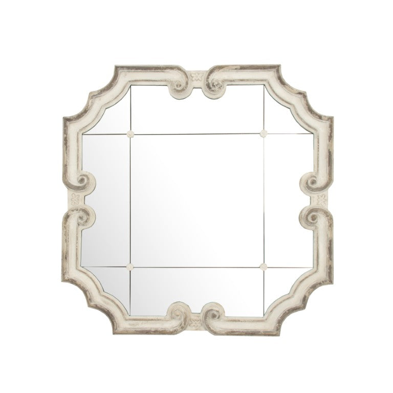 Zentique Troncon Round Mirror W40xD2xH40 — Slim Contemporary Wall Mirror with MDF Backing, Lightweight Mounting EZM142425