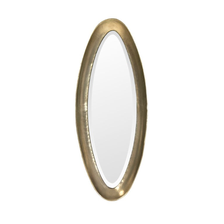 Zentique Ida Mirror with Iron Frame and Clear Glass — Durable MDF Backing, Prehung, Industrial Elegance W38 x H15 x D3 EZT142130M