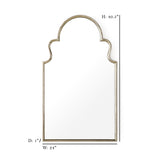 Juno Mirror Distressed Silver EZT142196 Zentique