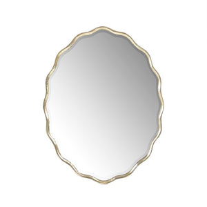 Zentique Caressa Iron Framed Wall Mirror - 39.25"x30.25" Ready-to-Hang Accent Mirror for Entryway, Bath, Bedroom EZT142309