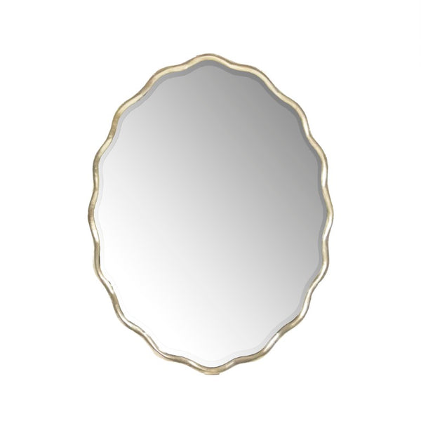 Zentique Caressa Iron Framed Wall Mirror - 39.25"x30.25" Ready-to-Hang Accent Mirror for Entryway, Bath, Bedroom EZT142309