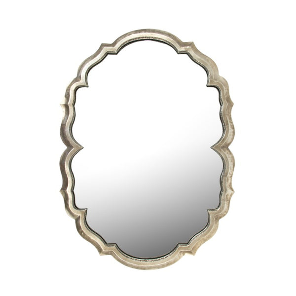 Zentique Epine Sleek Iron & MDF Wall Mirror 29x39.5in – Modern Transitional Accent, Clear Glass, Ready-to-Hang EZT142331