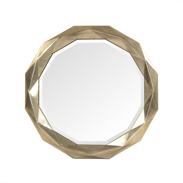 Zentique Gio Mirror - Modern Elegance With Pale Gold Finish, Perfect Accent For Home Décor & Living Spaces Pale Gold Iron,Mirror,Mdf Ezt142390cf