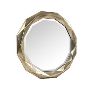 Zentique Gio 36" Square Wall Mirror with MDF Frame & Iron Accents — Clear Glass, Durable Modern Design EZT142390CF