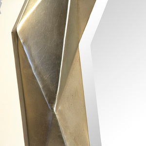 Zentique Gio 36" Square Wall Mirror with MDF Frame & Iron Accents — Clear Glass, Durable Modern Design EZT142390CF