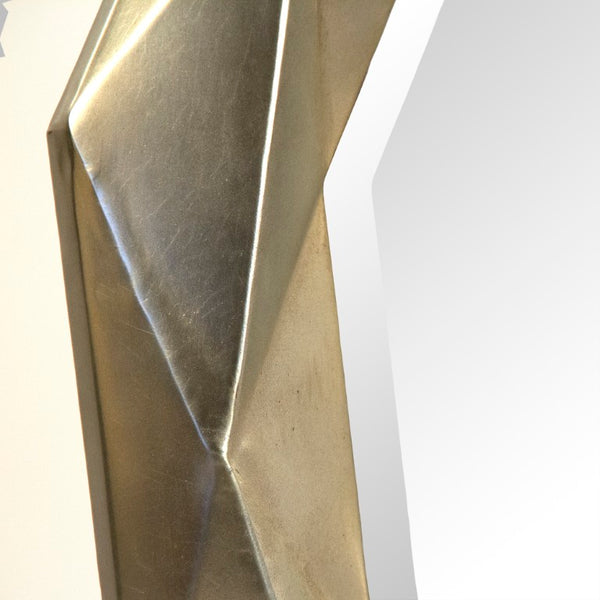 Zentique Gio 36" Square Wall Mirror with MDF Frame & Iron Accents — Clear Glass, Durable Modern Design EZT142390CF