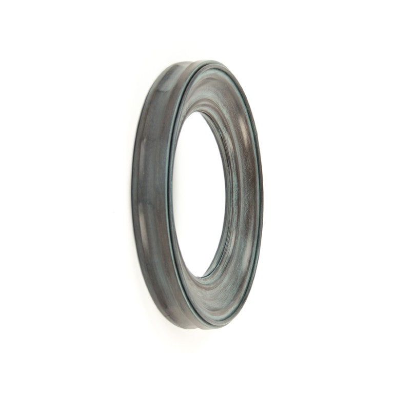 Zentique Cerne Small Convex Mirror with Iron Frame — 12.5" Round Decorative Wall Mirror for Entryway & Gallery EZT142466S