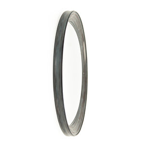 Zentique Cerne 28.5" Convex Wall Mirror with Iron Frame & MDF Backing — Industrial-Modern Accent for Entryways EZT142466XL