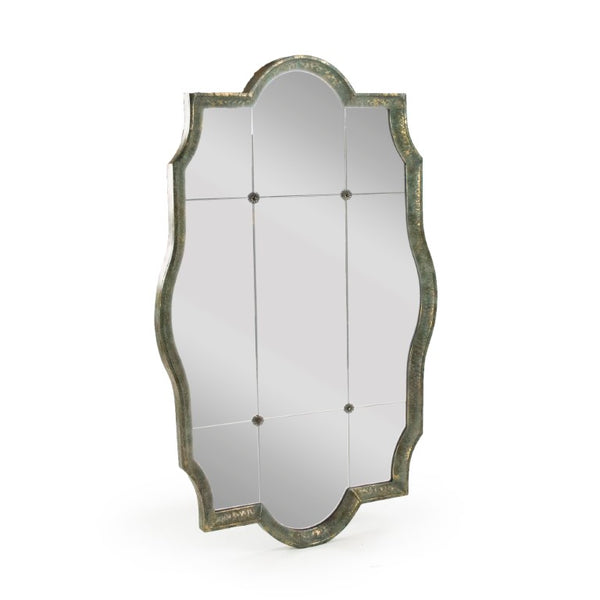 Zentique Josse Tall Iron Framed Mirror W31.75 x H51.75 – Modern Wall Mirror, Clear Glass, Durable MDF Backing EZT150629