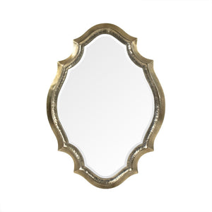 Zentique Constance Mirror - Timeless Elegance With Antique Gold Finish For Luxurious Home Décor Statement Antique Gold Iron,Mirror,Mdf Ezt150633f