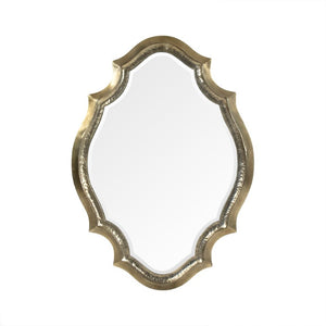 Zentique Constance Slim Iron Frame Mirror W36xH50 – Distortion-Free Glass, MDF Backing, Modern-Classic Accent EZT150633F