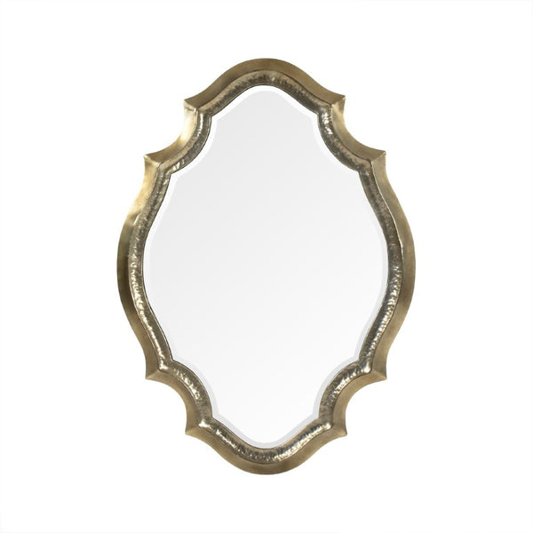 Zentique Constance Slim Iron Frame Mirror W36xH50 – Distortion-Free Glass, MDF Backing, Modern-Classic Accent EZT150633F