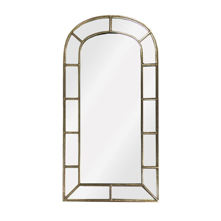 Zentique Paule Full-Length Mirror with Iron Frame, Slim Profile MDF Backing for Entryway & Bedroom Decor EZT150750