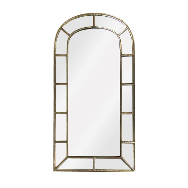 Zentique Paule Full-Length Mirror with Iron Frame, Slim Profile MDF Backing for Entryway & Bedroom Decor EZT150750