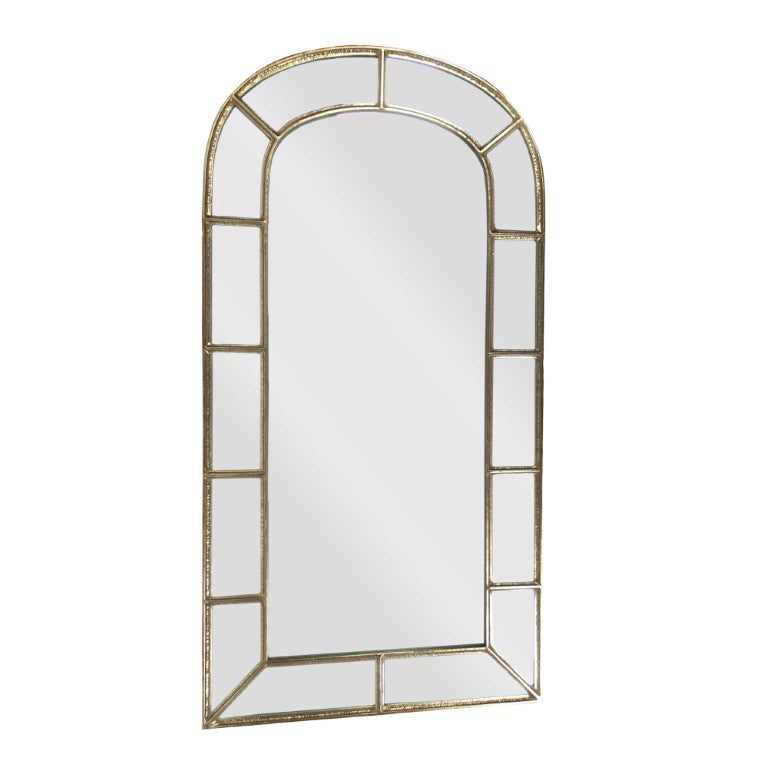 Zentique Paule Full-Length Mirror with Iron Frame, Slim Profile MDF Backing for Entryway & Bedroom Decor EZT150750