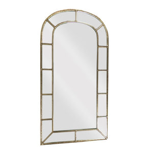 Zentique Paule Full-Length Mirror with Iron Frame, Slim Profile MDF Backing for Entryway & Bedroom Decor EZT150750