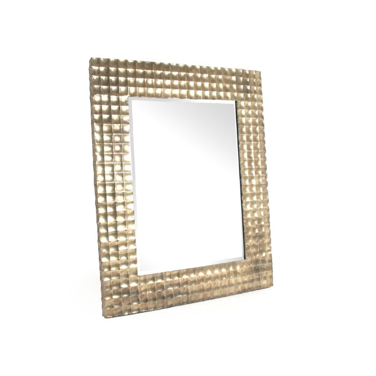 Zentique Janet Mirror with Iron Accents and MDF Frame, 39x47.75" Wall Mirror for Entryway, Bedroom Decor EZT150754