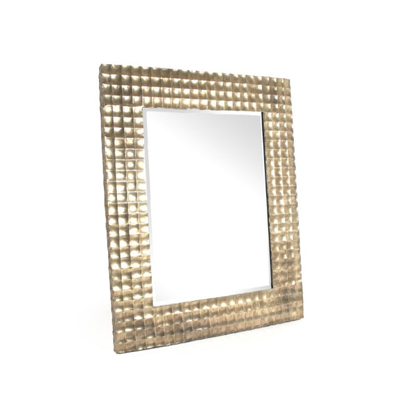 Zentique Janet Mirror with Iron Accents and MDF Frame, 39x47.75" Wall Mirror for Entryway, Bedroom Decor EZT150754