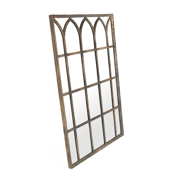 Zentique Esther Slim Rectangular Mirror with Iron-Accented Frame, Ready-to-Hang W32 x H49.5 for Hallway Décor EZT150885