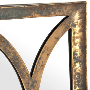 Zentique Esther Slim Rectangular Mirror with Iron-Accented Frame, Ready-to-Hang W32 x H49.5 for Hallway Décor EZT150885
