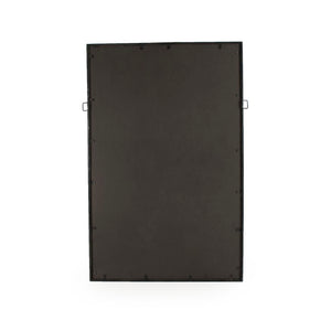 Zentique Esther Slim Rectangular Mirror with Iron-Accented Frame, Ready-to-Hang W32 x H49.5 for Hallway Décor EZT150885