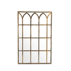 Zentique Esther Slim Rectangular Mirror with Iron-Accented Frame, Ready-to-Hang W32 x H49.5 for Hallway Décor EZT150885