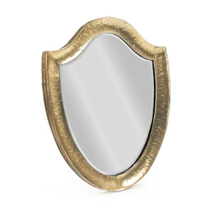 Zentique Casimir Mirror - Chic Distressed Gold Accent With Unique Iron Detailing For Elegant Home Decor Distressed Gold Iron,Mirror,Mdf Ezt150893