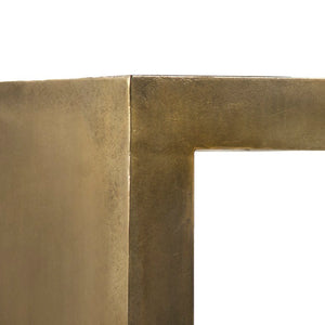 Zentique Aristide Iron Coffee Table with Low-Profile Silhouette, Durable Protective Finish for Modern Rooms W48 x H19.25 x D34.25 EZT160435