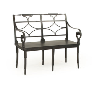 Ranier Metal Bench Antique Black EZT160550 Zentique