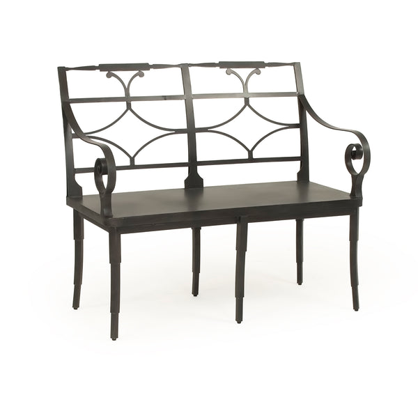 Ranier Metal Bench Antique Black EZT160550 Zentique