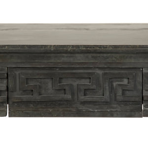 Zentique Dash Metal Table — Industrial Modern Side & Nightstand, Durable Scratch-Resistant Metal, Compact Loft Accent (W35xH33xD22) EZT160570