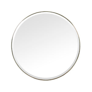 Zentique Lacia Mirror with Beveled Glass and Metal Accent Frame — Lightweight, Ready-to-Hang Modern Square Decor W35 x H35 x D.75 EZT160591L