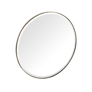 Zentique Lacia Mirror with Beveled Glass and Metal Accent Frame — Lightweight, Ready-to-Hang Modern Square Decor W23.5 x H23.5 x D.75 EZT160591M