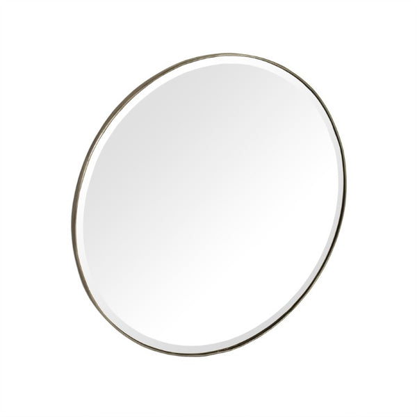 Zentique Lacia Mirror with Beveled Glass and Metal Accent Frame — Lightweight, Ready-to-Hang Modern Square Decor W23.5 x H23.5 x D.75 EZT160591M