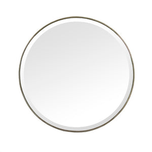 Zentique Lacia Mirror with Beveled Glass and Metal Accent Frame — Lightweight, Ready-to-Hang Modern Square Decor W23.5 x H23.5 x D.75 EZT160591M