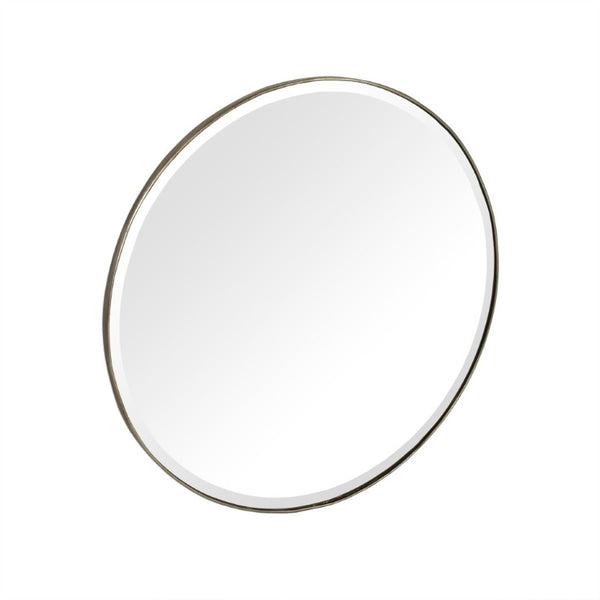 Zentique Lacia Mirror with Beveled Glass and Metal Accent Frame — Lightweight, Ready-to-Hang Modern Square Decor W15.75 x H15.75 x D.75 EZT160591S
