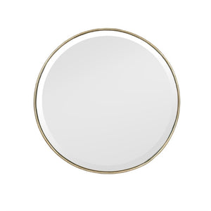 Zentique Lacia Mirror with Beveled Glass and Metal Accent Frame — Lightweight, Ready-to-Hang Modern Square Decor W15.75 x H15.75 x D.75 EZT160591S