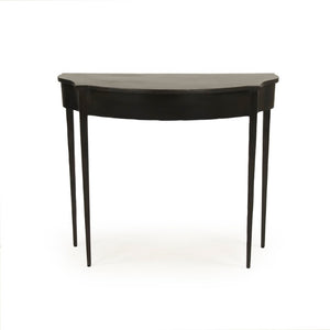 Zentique Barre Adjustable Iron Console Table — Tapered Minimalist Industrial Accent for Narrow Spaces EZT160602