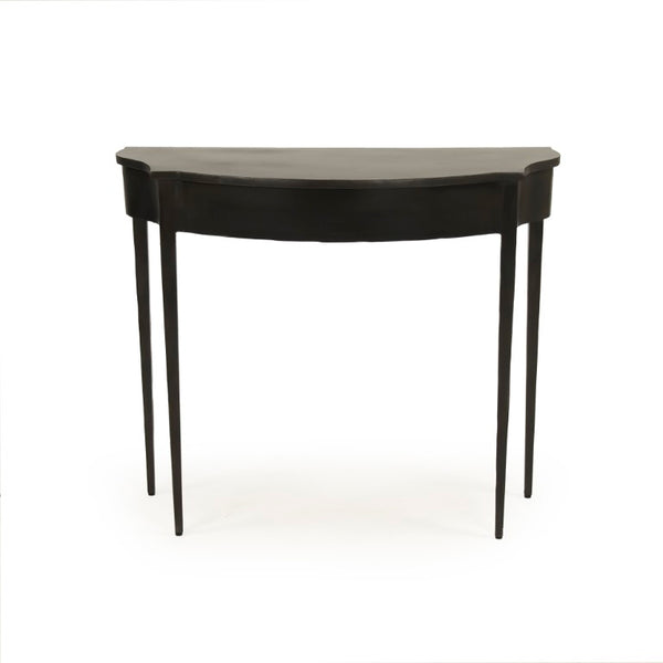 Zentique Barre Adjustable Iron Console Table — Tapered Minimalist Industrial Accent for Narrow Spaces EZT160602