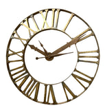 Asher Iron Clock Distressed Gold EZT161071 Zentique