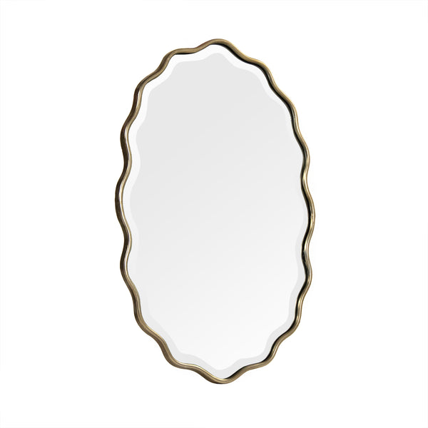 Odette Mirror Distressed Light Gold EZT161074S Zentique