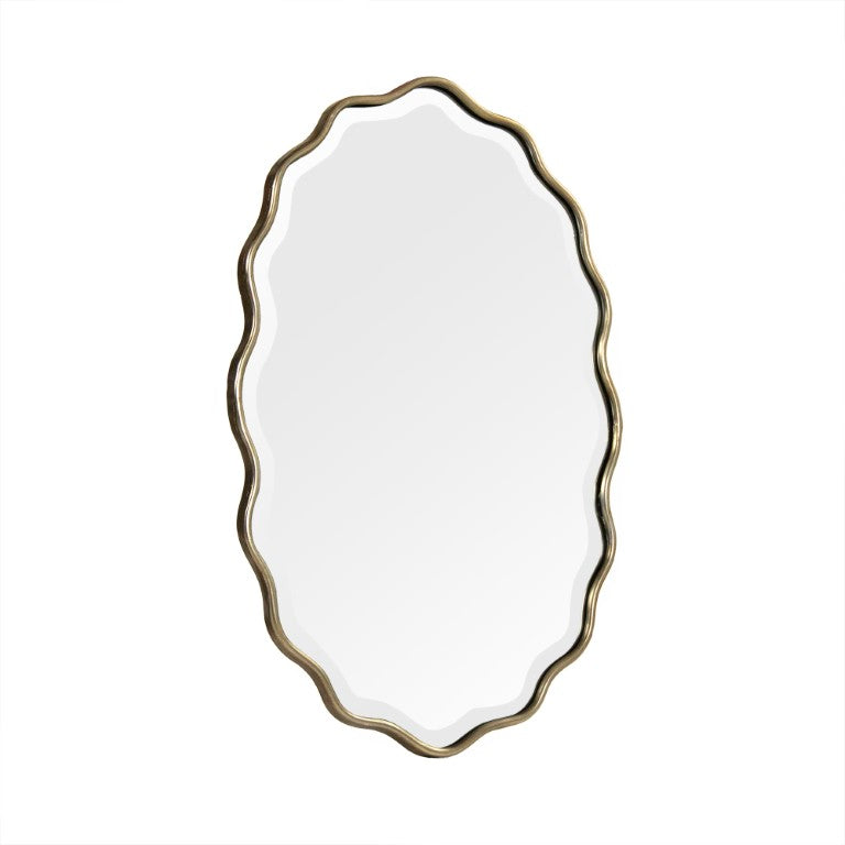 Zentique Odette Slim Metal Framed Wall Mirror 19.5x29.5” — Modern Minimalist Design, Durable MDF Backing EZT161074S