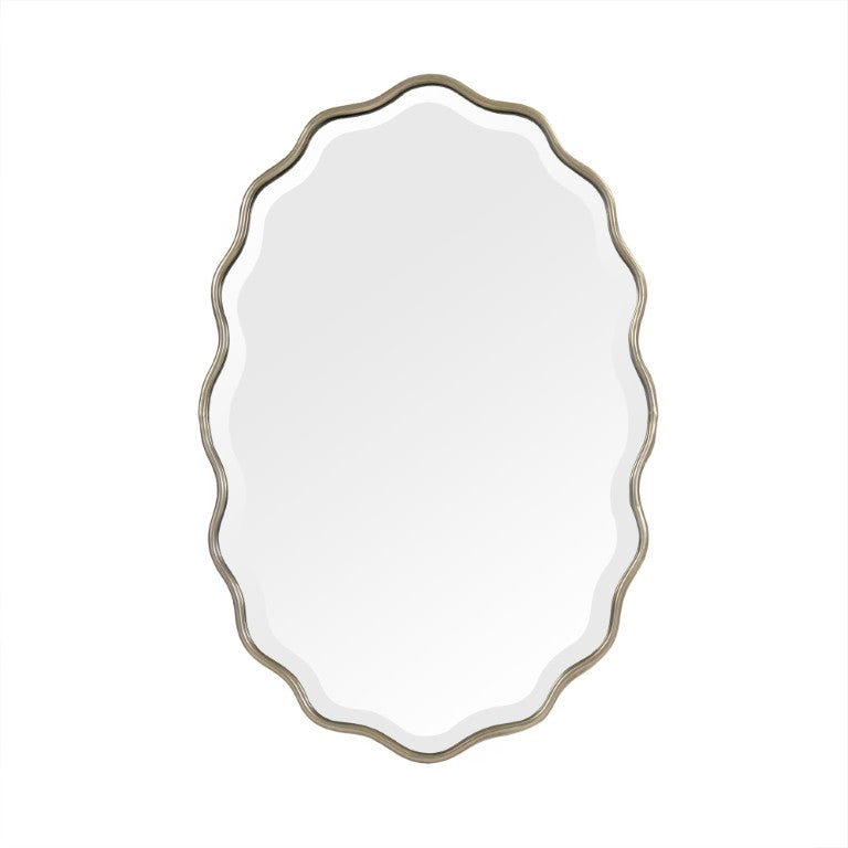 Zentique Odette Slim Metal Framed Wall Mirror 19.5x29.5” — Modern Minimalist Design, Durable MDF Backing EZT161074S