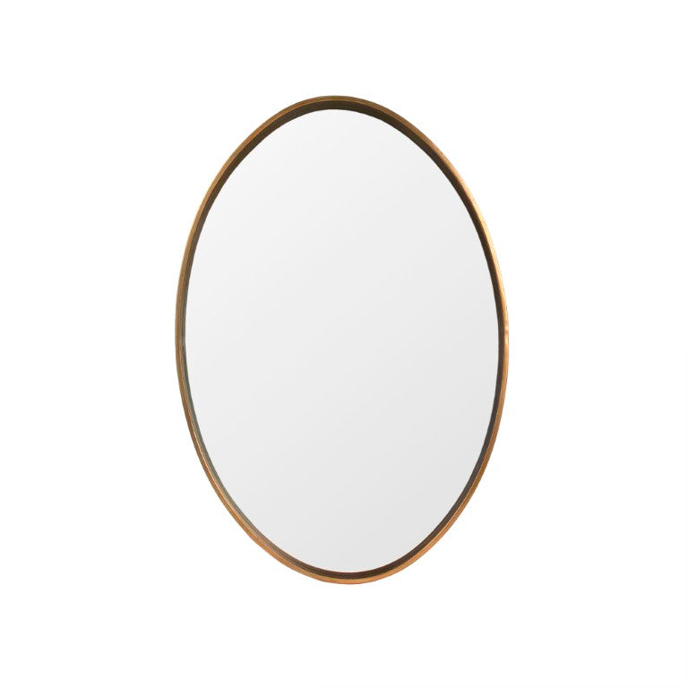 Zentique Sylvie Metal Framed Mirror — Slim 24x35.25" Contemporary Accent, Light-Enhancing Entryway Focal Point EZT170113S