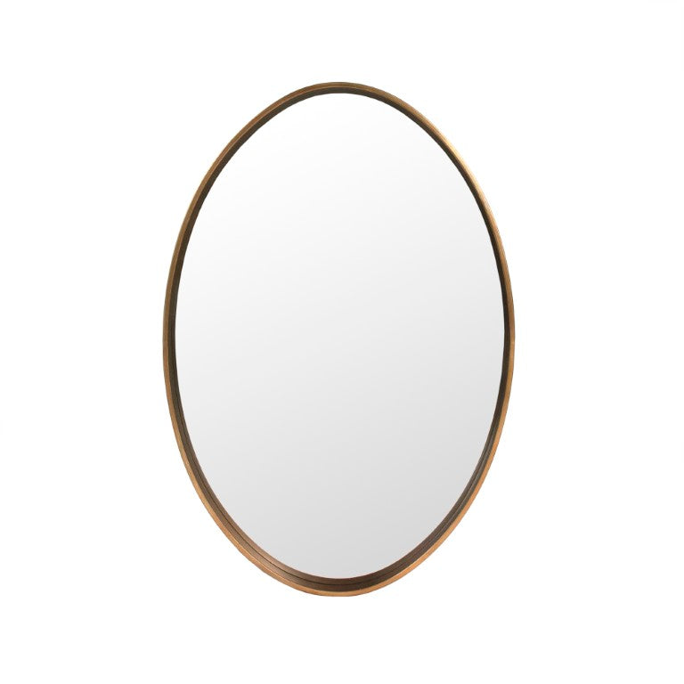 Zentique Sylvie Metal Framed Mirror — Slim 24x35.25" Contemporary Accent, Light-Enhancing Entryway Focal Point EZT170113S