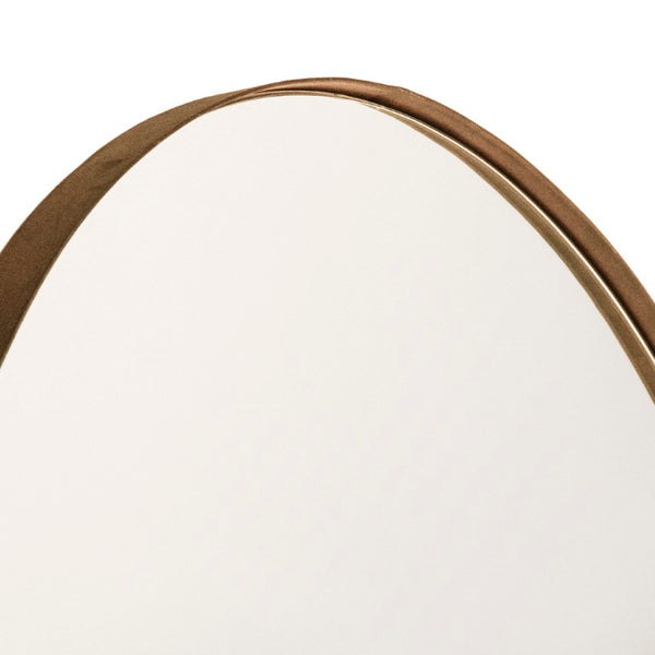 Zentique Helga Modern Metal-Accented Full-Length Wall Mirror, 47.5x72in Lightweight MDF Frame, Distortion-Free Reflective Surface EZT192024