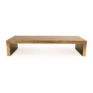 Aristide Coffee Table Distressed Gold EZT195119 Zentique