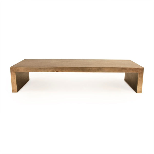 Zentique Aristide Iron Coffee Table with Low-Profile Silhouette, Durable Protective Finish for Modern Rooms W70 x H14 x D29 EZT195119