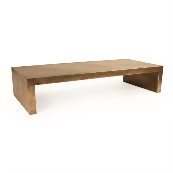 Zentique Aristide Iron Coffee Table with Low-Profile Silhouette, Durable Protective Finish for Modern Rooms W70 x H14 x D29 EZT195119