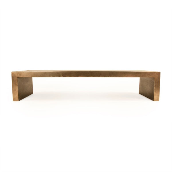 Zentique Aristide Iron Coffee Table with Low-Profile Silhouette, Durable Protective Finish for Modern Rooms W70 x H14 x D29 EZT195119